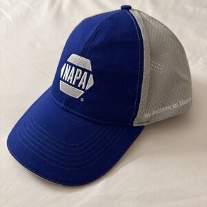 Napa Trucker Hat Mens OS Snapback Blue White Mesh Intrepid Fallen Heroes Vintage